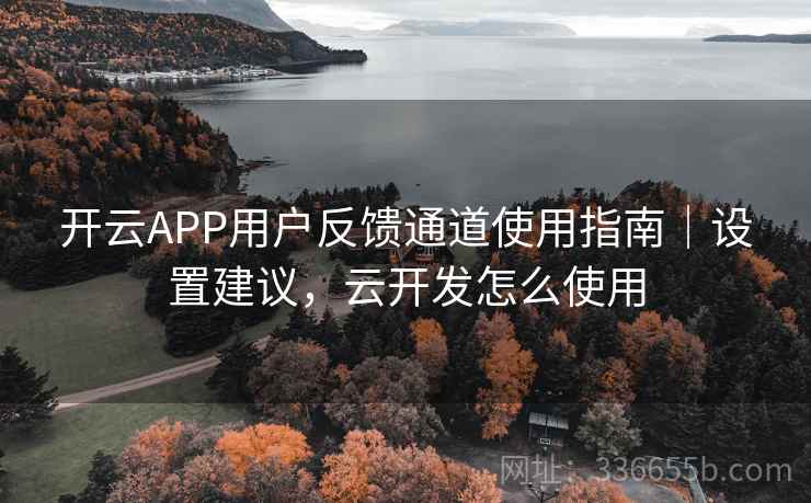 开云APP用户反馈通道使用指南|设置建议,云开发怎么使用