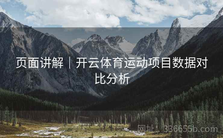 页面讲解|开云体育运动项目数据对比分析